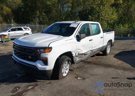 2025 Chevrolet Silverado 1500 4Wd Short Bed Wt из США, поврежденный, VIN 1GCPKAEK8SZ167844